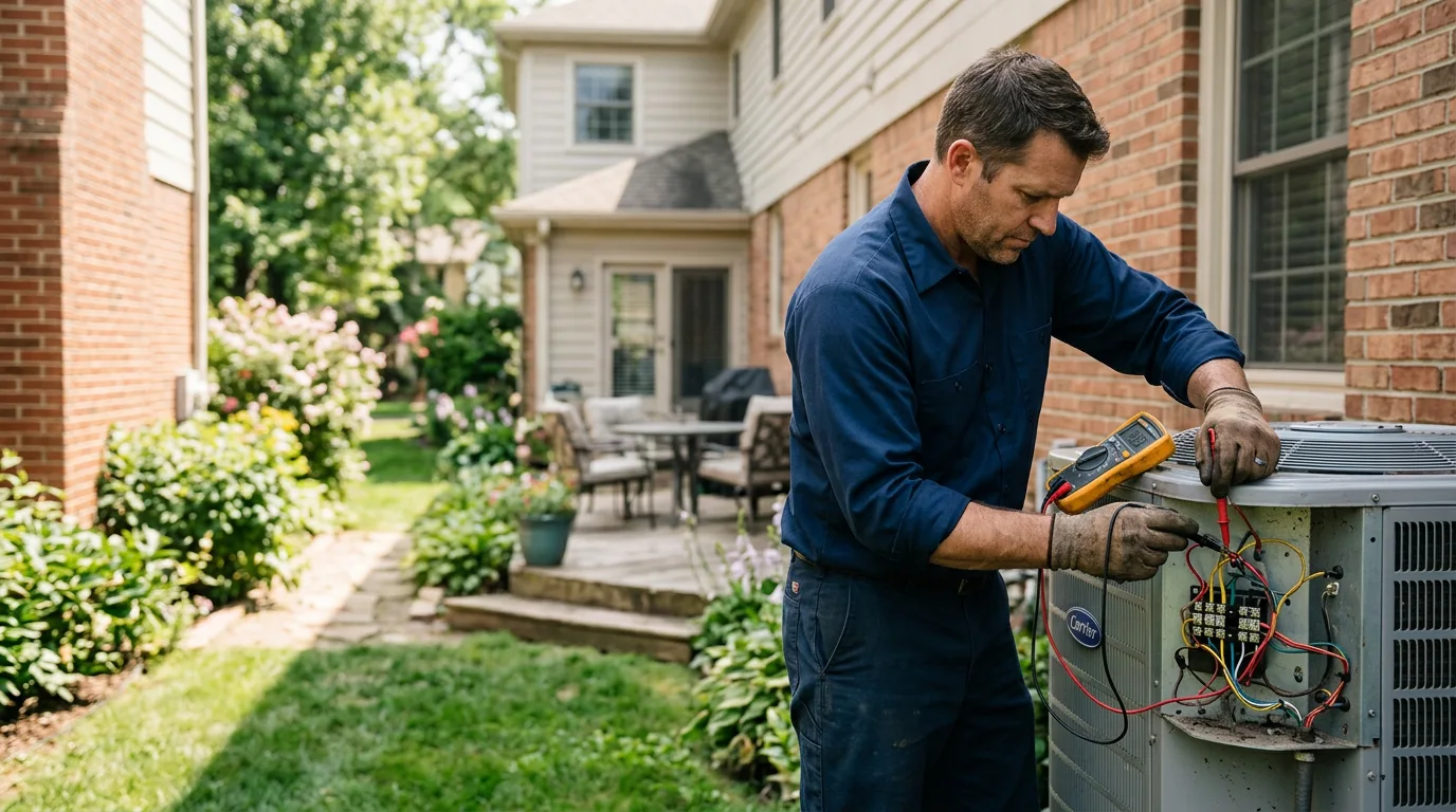 HVAC technician working near Wilbraham, MA